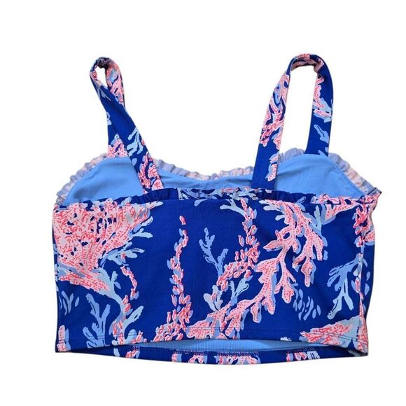 Lilly‎ Pulitzer Luxletic Zahara Sports Bra Women's Large Blue Wireless Pullover - Picture 5 of 5